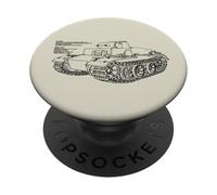 VK 1801 Panzer I Prototype German WW2 Tank Diagram Info PopSockets Adhesive PopGrip