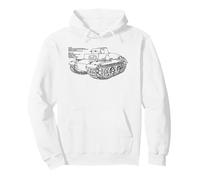 VK 1801 Panzer I Prototype German WW2 Tank Diagram Info Pullover Hoodie