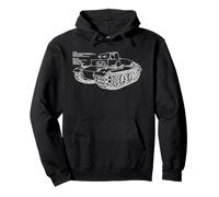VK 1801 Panzer I Prototype German WW2 Tank Diagram Info Pullover Hoodie