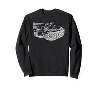 VK 1801 Panzer I Prototype German WW2 Tank Diagram Info Sweatshirt