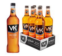 VK Alcopop Bottles 6 x 70cl Iron Brew - Big Bottles - Alcoholic Iron Brew- Vodka - Pre Mixed & Ready to Drink - 3.4% ABV - Party Drink - Maximum Flavour Sparkling Vodka Drink