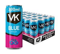 VK Alcopop Cans | Blue | 24 x 330ml | 3.4% ABV | Sparkling Vodka Drink | Pre-Mixed Cans | Ready To Drink Pack | Blue Vodka Drink | Case Pack Drinks | Multipack