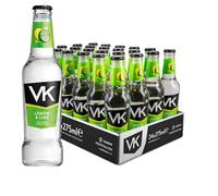 VK Lemon & Lime | 24x275ml | Glass Bottles | VK Alcopops | Vodka