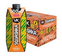 VK Squashka | Orange & Pineapple | 7% ABV | 12 x 500ml | Ready To Drink Cartons Mixed With Vodka | Still, Resealable, Pre-Drinks | Pre-Mixed Alcoholic Drink | Fruity And Juicy