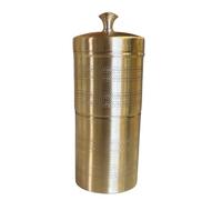 VKaapi Traditional Filter Coffee Maker, Brass, South Indian Drip Sytle Decoction Liquid Maker, Coffee Filter Vessel, Utensil, VKBCF01-0010