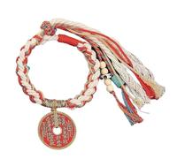 VKCMNWE Handmade Ethnic Coin Traditional Craftsmanship Hand String Woven Rope Braided Ethnic String Chinese Bangles For Fashion Enthusiasts