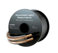 VKheroKV Mukjipa-Cable-02 5N OFC((99.999% Oxygen Free Copper Wire) HiFi Audio Speaker Wire 2 Conductors, 10 AWG, 12 AWG, 14 AWG, Mukjipa-Cable-02. (5M, 12 AWG)