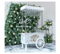 VKHPJP Candy Cart with Shelf and Wheels, 6.56ft Tall Dessert Cart, Sugar and Sweet Cart for Parties, Weddings, Birthdays, Baby Showers and Any Special Events