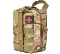 VKINGBOR Tactical First Aid Emergency Rescue Kit Accessory Kit Multi-Function Camouflage Outdoor Mountaineering Survival Kit Carry Medical Supplies During Outdoor Activities