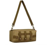 VKINGBOR Tactical Sports Outing Camera Waist Bag Outdoor Travel Sling Bag Fishing Running MOLLE System Waist Bag Large Capacity Bag(Khaki)