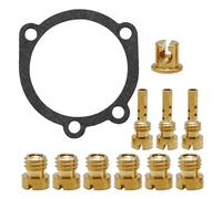 Vkinman Carburetor Jet Kit for CV40 Carburetor Main Jets Slow/Pilot Jets and Gasket Replacement 42 45 48 180 185 190 195 Replacement for Harley Davidson Sportster CV 40mm XL883 XL1200