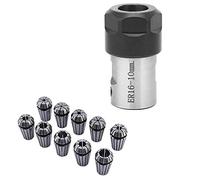 Vklopdsh 10PCS Spring Collet ER16 Collet Chuck Motor Shaft Extension Rod Spindle Collet Lathe Holder Inner 10MM