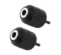 Vklopdsh 2X Keyless Drill Chuck Converter 3/8 Inch 24UNF + 1/4 Inch Hex SDS Adaptor 0.8-10mm