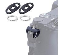 VKO Camera Strap Eyelet Split Adapter O Ring & Leather Protector for D-SLR Rangefinder Mirrorless Camera W/Round Eyelet(2 Pair)