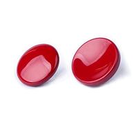VKO Dark-red Soft Metal Shutter Release Button Compatible with Fuji X-T30 X-T3 X100F X-T20 X-PRO2 XPRO-3 X20 X30 X100T X100S X-E1 X-E2 X-E2S X-T4 X-T2 Camera 11mm Concave 10mm Convex Surface(2 Pack)