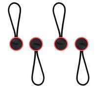 VKO Quick Relase Connectors Buckles Camera Straps(4-Pack Black-Red)