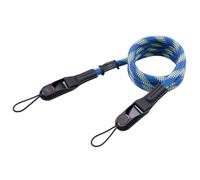 VKO Quick Release Camera Neck Shoulder Strap for Street Photographers | 116cm Nylon Rope Vintage Adjustable Crossbody for SLR DSLR Digital Mirrorless Camera(Blue Green)