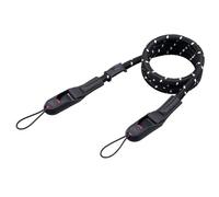 VKO Quick Release Camera Neck Shoulder Strap for Street Photographers | 116cm Nylon Rope Vintage Adjustable Crossbody for SLR DSLR Digital Mirrorless Camera(Black White)