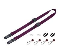 VKO Quick Release Camera Strap,Quick Adjust UltraLight Comfortable Camera Straps for Man Woman Photographers(4'11"to 6'5") Film SLR APS-C DSLR Mirrorless Camera Neck Shoulder Strap 25mm(Purple)