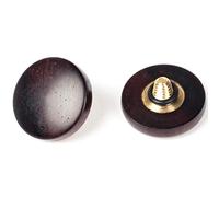 VKO Wood Soft Shutter Release Button,Delicate Camera Shutter Button 12mm Convex Surface Purple Black 1 PCS (Wood Grain Random)