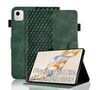 Vkooer Case for honor pad X9a 11.5 inch 2025 Premium PU Leather Folio Cover with Multi Angle Viewing Stand and Card Slots Smart Shell for Honor Pad X9a Tablet, Dark green
