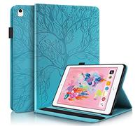 Vkooer Case for iPad 6th/5th Generation 9.7 inch iPad 2018/2017, ipad Air 2/Air 1 Premium PU Leather Folio Cover with Auto Sleep/Wake Multi Angle Stand - Turquoise