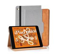 Vkooer Case for iPad Mini 5th Generation 2019 7.9 inch - iPad Mini 4/3/2/1 /1 PU Leather Folio Flip Cover Multi-Angle Viewing Smart Stand Cover with Pocket Auto Wake/Sleep - Grey