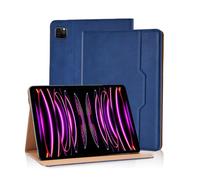 Vkooer Case for iPad Pro 11 Inch (2022/2021/2020/2018 Model), and iPad Air 5/4 (10.9-inch 2022/2020) with Pencil Holder PU Leather Folio Cover Bookcase with Auto Sleep/Wake Multi Angle Stand-Blue