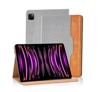 Vkooer Case for iPad Pro 11 Inch (2022/2021/2020/2018 Model), and iPad Air 5/4 (10.9-inch 2022/2020) with Pencil Holder PU Leather Folio Cover Bookcase with Auto Sleep/Wake Multi Angle Stand-Grey