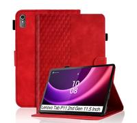 Vkooer Case for Lenovo Tab P11 2nd Gen 11,5 inch 2022 (TB350FU/TB350XU) Leather Folio Cover with Multi Angle Viewing Fit Lenovo Tab P11 Gen 2 Tablet, Red