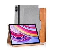 Vkooer Case for Redmi Pad 2 Pro 2025/Pad pro 12.1 2024/Poco Pad M11 PU Leather Multi-Angle Viewing Folio Case Protective Stand Cover with Front Pocket and Fixing Band for Tab Redmi Pad 2 Pro,Grey