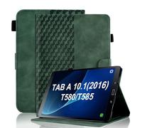 Vkooer Case for Samsung Galaxy Tab A 10.1 inch 2016 [Auto Sleep/Wake] T580 / T585 Leather Folio Cover with Multi Angle Viewing Stand Card Holder Tablet Shell fit Galaxy Tab A6 10.1- Dark green