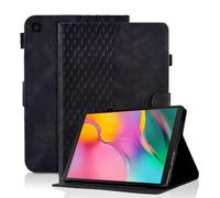 Vkooer Case for Samsung Galaxy Tab A 10.1 Inch 2019 Protective Case SM-T510/T515 PU Leather Folio Case Cover Cube with Stand Function Card Pocket Black