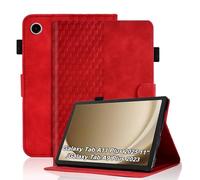 Vkooer Case for Samsung Galaxy Tab A11 Plus 2025 (11 Inch)/A9 Plus 2023 PU Leather Folio Cover with Multi Angle Viewing Stand and Card Slots Smart Shell for Galaxy Tab A11 Plus 2025,Red