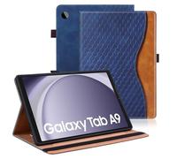 Vkooer Case for Samsung Galaxy Tab A9 8.7 inch 2023 (Model SM-X110/X115) PU Leather Tablet Protective Cover Stand Case Samsung Tab A9 8.7'' Shell with Card Holder - Dark blue