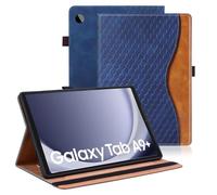 Vkooer Case for Samsung Galaxy Tab A9 Plus 11 inch 2023 (Model SM-X210/X215/X216) PU Leather Tablet Protective Cover Stand Case Samsung Tab A9+ Plus Shell with Card Holder - Dark blue