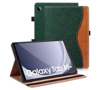 Vkooer Case for Samsung Galaxy Tab A9 Plus 11 inch 2023 (Model SM-X210/X215/X216) PU Leather Tablet Protective Cover Stand Case Samsung Tab A9+ Plus Shell with Card Holder - Dark green