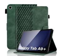 Vkooer Case for Samsung Galaxy Tab A9 Plus (11 inch) 2023 SM-X210/X215/X216 [Auto Sleep/Wake] PU Leather Folio Flip Cover with Multi Viewing for Samsung Tab A9+Plus - Dark green