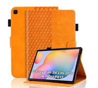 Vkooer Case for Samsung Galaxy Tab S6 Lite 10.4 inch 2022/2020 [Auto Sleep/Wake] SM-P610/P613/P615/P619 Leather Folio Cover with Multi Angle Viewing Stand Card Holder Tablet Shell Orange
