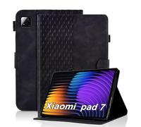 Vkooer Case for Xiaomi Pad 8 / Pad 8 Pro 2025 11.2 Inch/Xiaomi Pad 7 /Pad 7 Pro 2024 Premium PU Leather Folio Cover Smart Shell with Angle Viewing Stand for Xiaomi Pad 7/7 Pro Tablet, Black