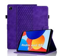 Vkooer Case for Xiaomi Redmi Pad SE 8.7" 2024 Premium PU Leather Folio Cover with Multi Angle Viewing Stand and Card Slots Smart Shell for Redmi Pad SE 8.7" Tablet, Purple