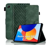 Vkooer Case for Xiaomi Redmi Pad SE 8.7" 2024 Premium PU Leather Folio Cover with Multi Angle Viewing Stand and Card Slots Smart Shell for Redmi Pad SE 8.7" Tablet, Red