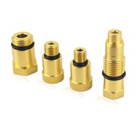 VKQTS - 4pcs 10mm x 1.0/12mm x 1.25/18mm x 1.5/16mm x 1.5 Compression Tester Adapter, Automotive Gas Engine Adapter Kit, Engine Compression Tester Kit