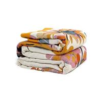 Vksucss Throw Blankets for Bed Couch Cotton Boho Throw Blanket Quilt King Blanket,Soft Gauze Butterfly and Floral Doubel Side Embroidery 90"x108" Bed Muslin Cozy King Blanket