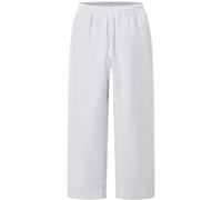 VKT Adult Kids Karate Pants Taekwondo Uniform White Gi Martial Arts Elastic Waist Trousers for Training or Competition, Update-white, Large