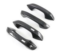 VKVZGPRARW Door Handle Cover for ID.3 2020-2024 Single Hole Dual Smart Door Handle Bowl Anti-Scratch Nano Coating Modification Kit with Decorative Trim Protector Compatible(Carbon Fiber Pattern)