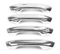 VKVZGPRARW Door Handle Cover for ID.3 2020-2024 Single Hole Dual Smart Door Handle Bowl Anti-Scratch Nano Coating Modification Kit with Decorative Trim Protector Compatible(Electroplating)