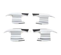 VKVZGPRARW Door Handle Cover for ID.3 2020-2024 Single Hole Dual Smart Door Handle Bowl Anti-Scratch Nano Coating Modification Kit with Decorative Trim Protector Compatible(Blade Door Bowl Plating)