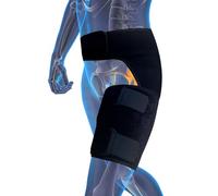 VKWE Hip Brace for Sciatica Pain Relief - Compression Wrap for Sciatic Nerve, Hamstring Pull, Hip Fleхоr Strain, Groin Injury, Pulled Thigh