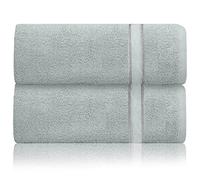VL Bath Towels - 2 Piece Bathroom Large Bath Sheets, 100% Egyptian Cotton Towel, 500 GSM Jumbo Bath Sheet, Highly Absorbent Extra Large Bath Towel 90x150cm, Bathroom Accessories, Duck Egg